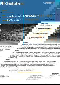 K-BAS K-ZAS lined pipework for glass bottle manufacturer