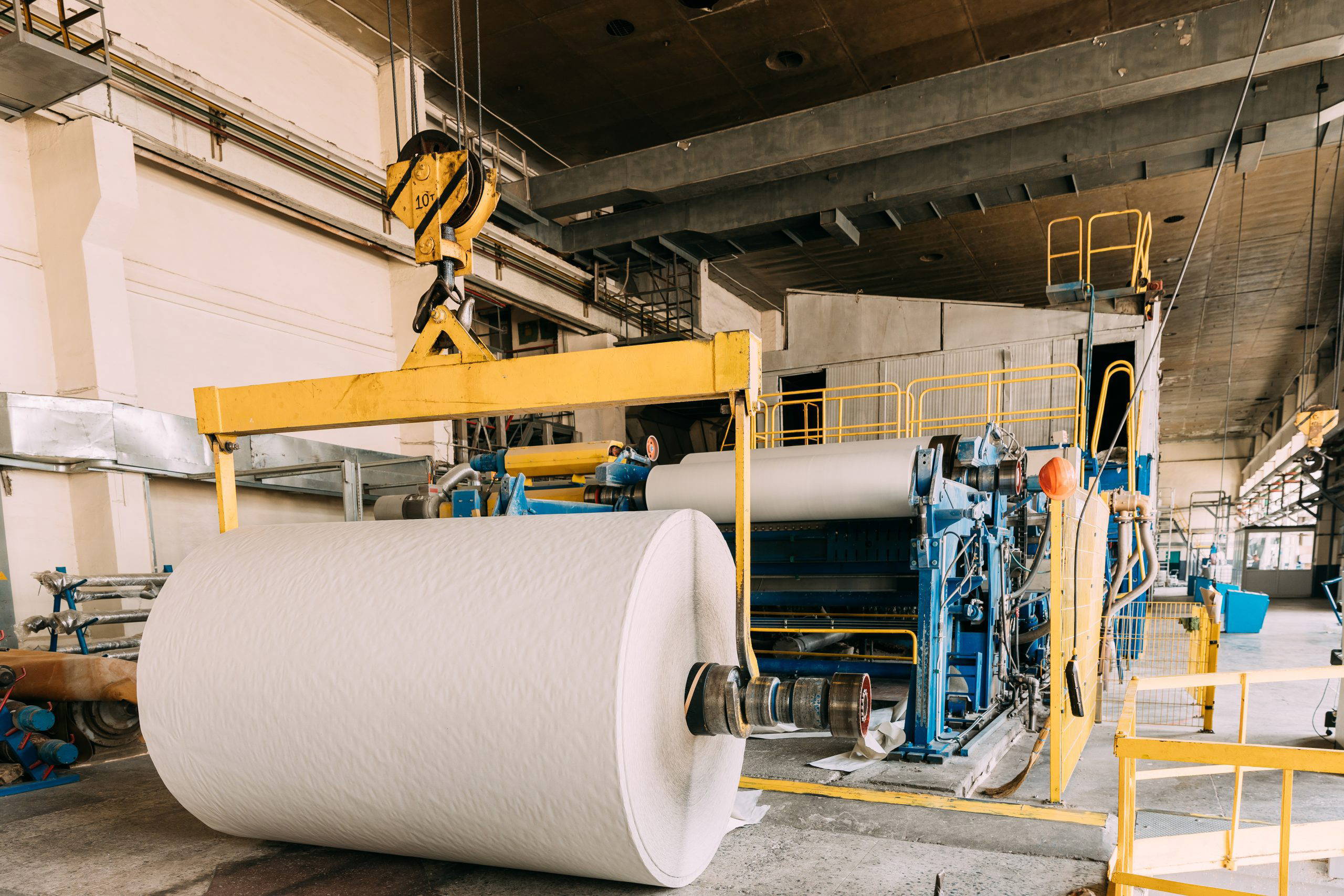 Paper Cutting Machine In Paper Mill. industrial equipment Paper Cutting Machine In Paper Mill