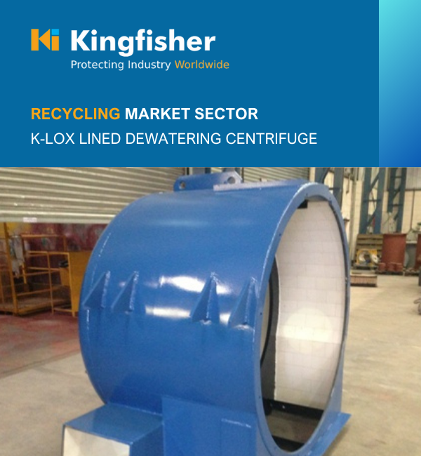 K-Alox Lined Dewatering Centrifuge