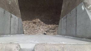 waste chute installed